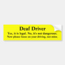 Recherche de sourd voiture autocollants Conducteur