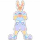 Recherche de illustration de lapin autocollants Coloré