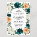 Recherche de orange et bleu mariage invitations Pour tous