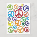 Recherche de symbole paix cartes postales Rouge