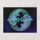 Recherche de signe zodiaque poissons cartes invitations Moderne