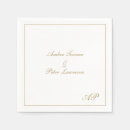 Recherche de réception mariage serviettes Bride