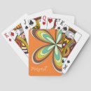 Recherche de les années 70 jeux de cartes Orange
