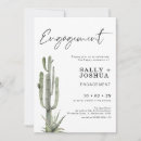 Recherche de cactus invite fiançailles invitations Moderne