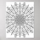 Recherche de noir blanc mandala posters Coloration adulte