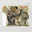Recherche de éléphant peint cartes postales Décoré