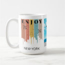 Recherche de photo de paysage urbain tasses New york