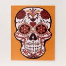 Recherche de mort puzzles Crâne floral