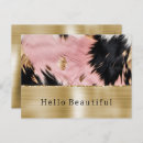 Recherche de rose gold cartes postales Girly