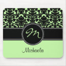 Recherche de vert et noir tapis souris Girly