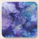 Recherche de marbre bleu dessous de verres Aquarelle