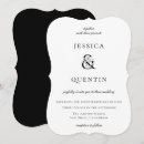 Recherche de floral noir et blanc invitations Minimum