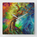 Recherche de arbre la vie horloges Coloré