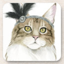 Zoek naar veren onderzetters Katten