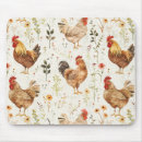 Recherche de poule tapis souris Fleurs