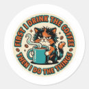 Recherche de de café drôles autocollants Café du matin