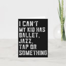 Recherche de danse de ballet vœux cartes Jazz