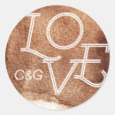Recherche de couleur cuivre autocollants Monogramme