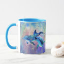 Recherche de peinture de dauphin tasses Dauphins