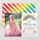 Zoek naar rainbow birthday uitnodigingen For kids