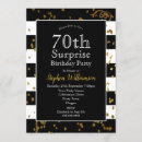 Recherche de de surprise invitations Noir et or