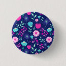 Recherche de floral bleu et vert badges Coloré