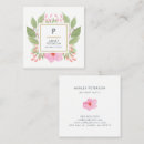 Recherche de fleurs mignonnes cartes visite Girly