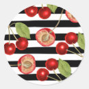 Recherche de motif de cerise autocollants Rétro