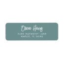 Recherche de cursive étiquettes adresse retour Élégant