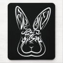 Recherche de le lapin blanc tapis souris Noir et blanc