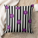 Recherche de fleurs noires coussins Rayures noir et blanc