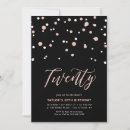Recherche de 20 anniversaire invitations Minimaliste