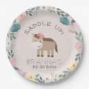 Recherche de cheval assiettes en papier Girl