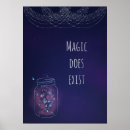 Recherche de lucioles posters Brillant