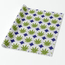 Recherche de feuille de mauvaise herbe papier cadeau Pot