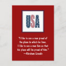 Recherche de drapeau lincoln cartes postales Usa