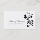 Recherche de rose noir et blanc cartes visite Customer