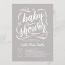 Zoek naar roze grijs babyshower uitnodigingen For her