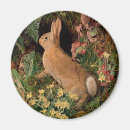Recherche de lapin en bois magnets Fleurs