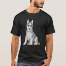Recherche de compagnon animal tshirts Husky