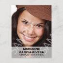 Zoek naar acteurs briefkaarten Model