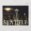 Recherche de seattle la nuit cartes postales Architecture
