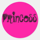 Recherche de une petite princesse autocollants Rose