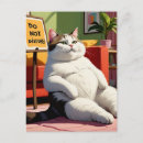 Recherche de gros chat cartes postales Drôle