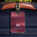 Recherche de acier brosse bagages étiquettes Métal brossé