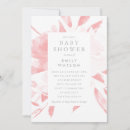 Recherche de pink floral baby shower invitations Aquarelle