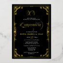 Recherche de or argent invitations Feuille d'or