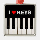 Recherche de clés de piano ornements Musicien