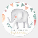 Recherche de éléphants mignons autocollants Aquarelle