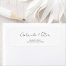 Recherche de cursive étiquettes adresse retour Noir et blanc